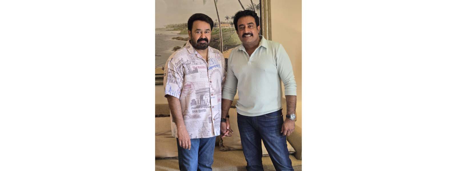 ඉන්දීය නළු මෝහන්ලාල් හා බිමල් ජයකොඩි අතර හමුවක්